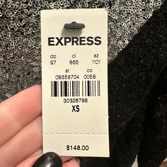 NWT Express Sequin Bodysuit - Picture 3 of 7